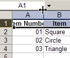 Auto adjusting column width in Excel